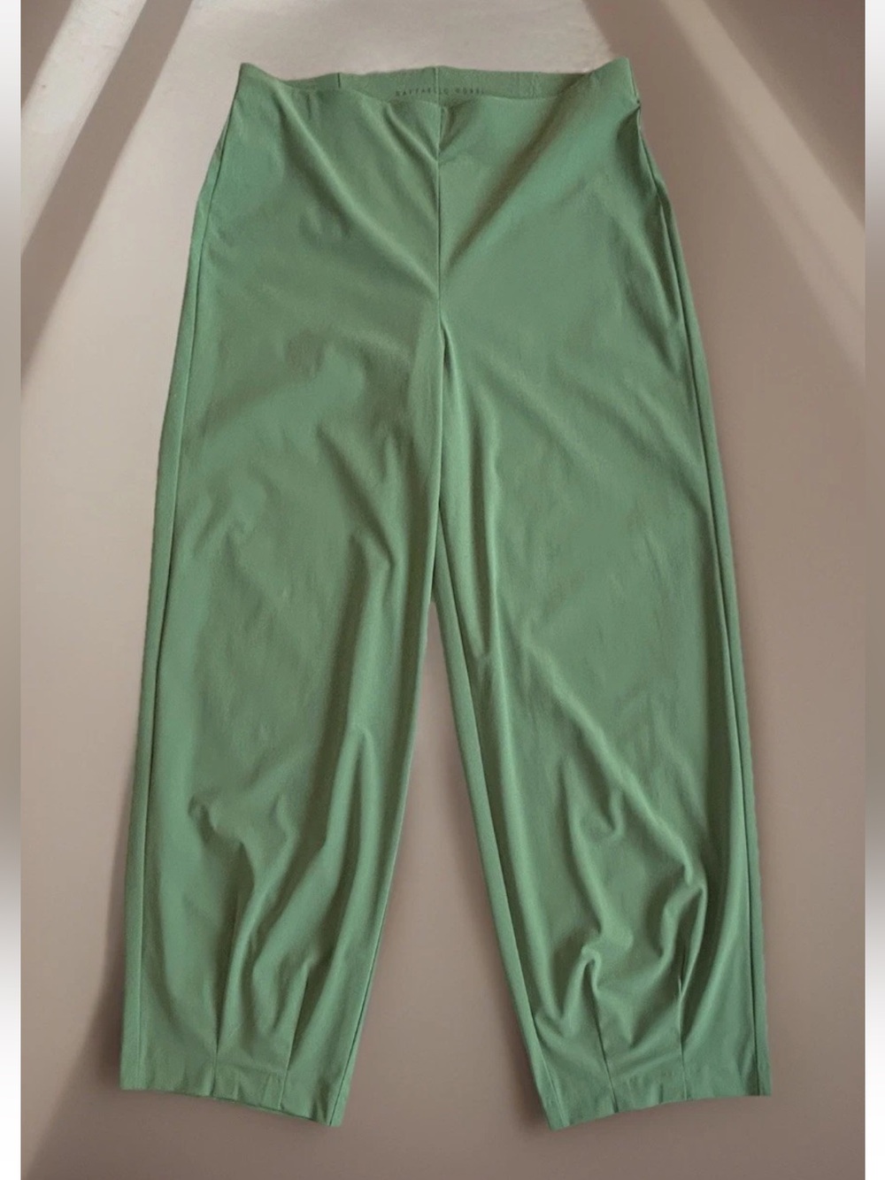 Raffaello Rossi ‘Sally’ High Tech Jersey Pants Green Waist 29-30” US 4 *READ